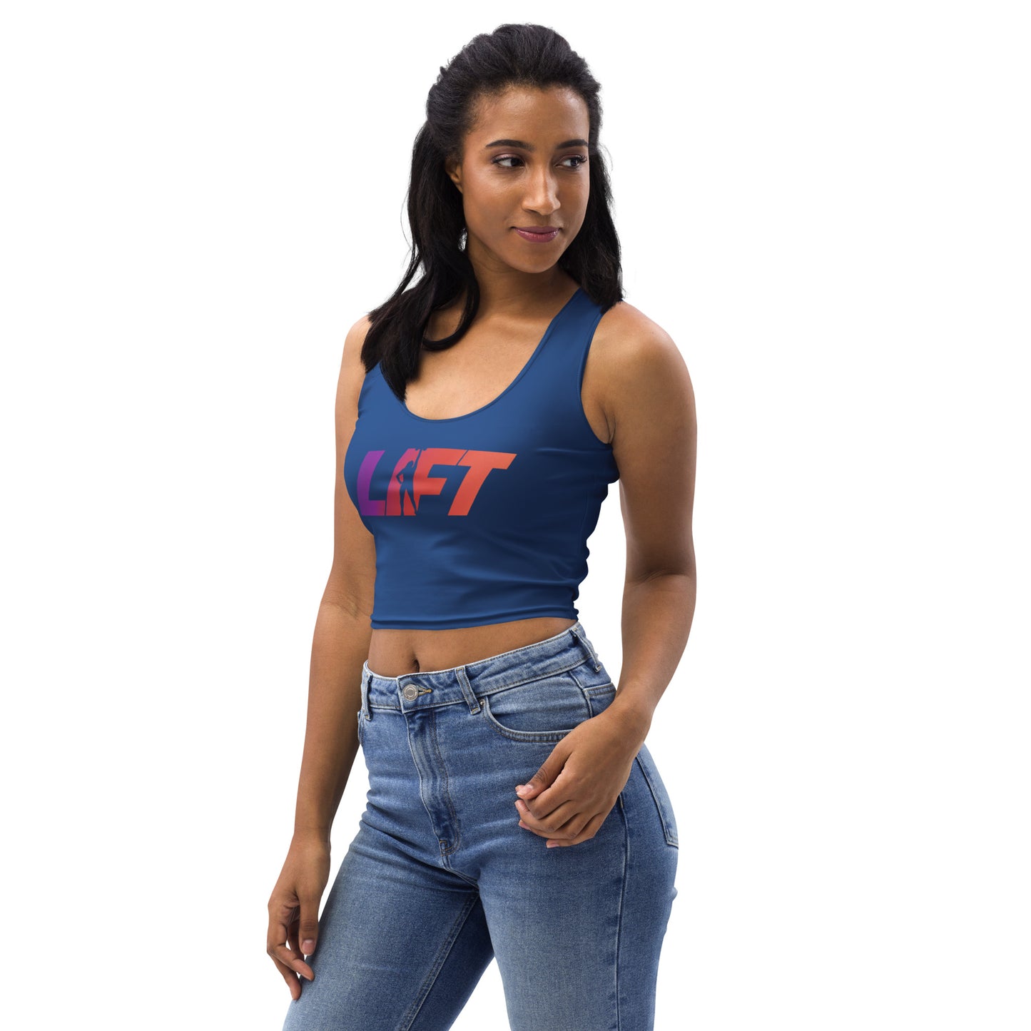 LIFT Crop Top Dark Cerulean