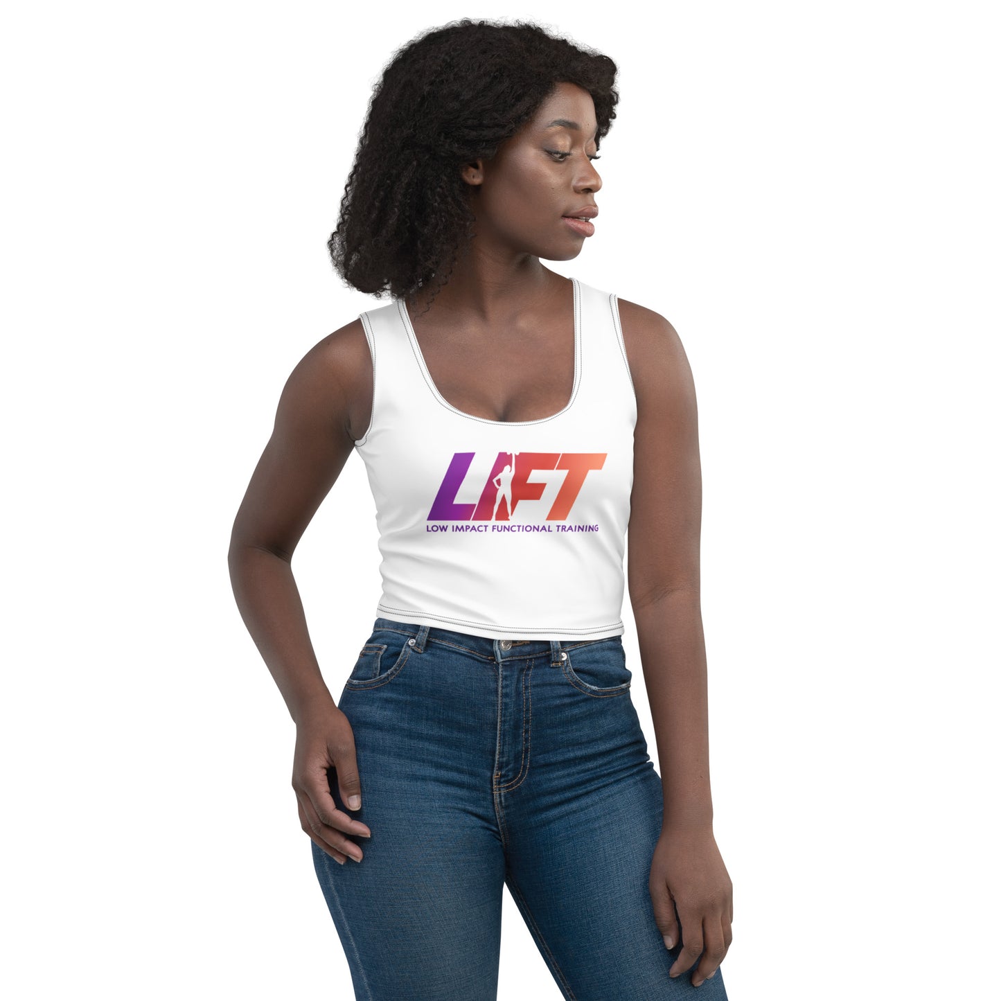 LIFT Crop Top White