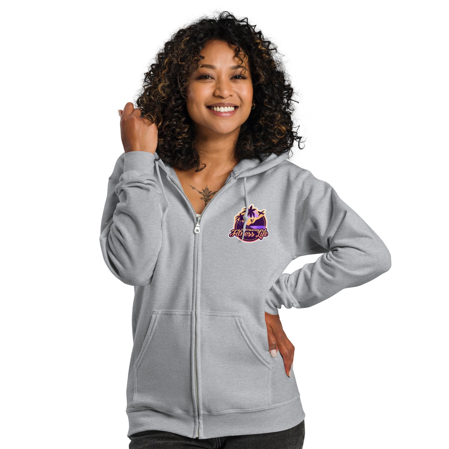 DFL Unisex heavy blend zip hoodie