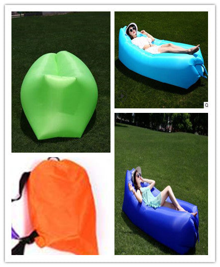 Inflatable Sofa Lazy Bag Camping Air Bed Lounger