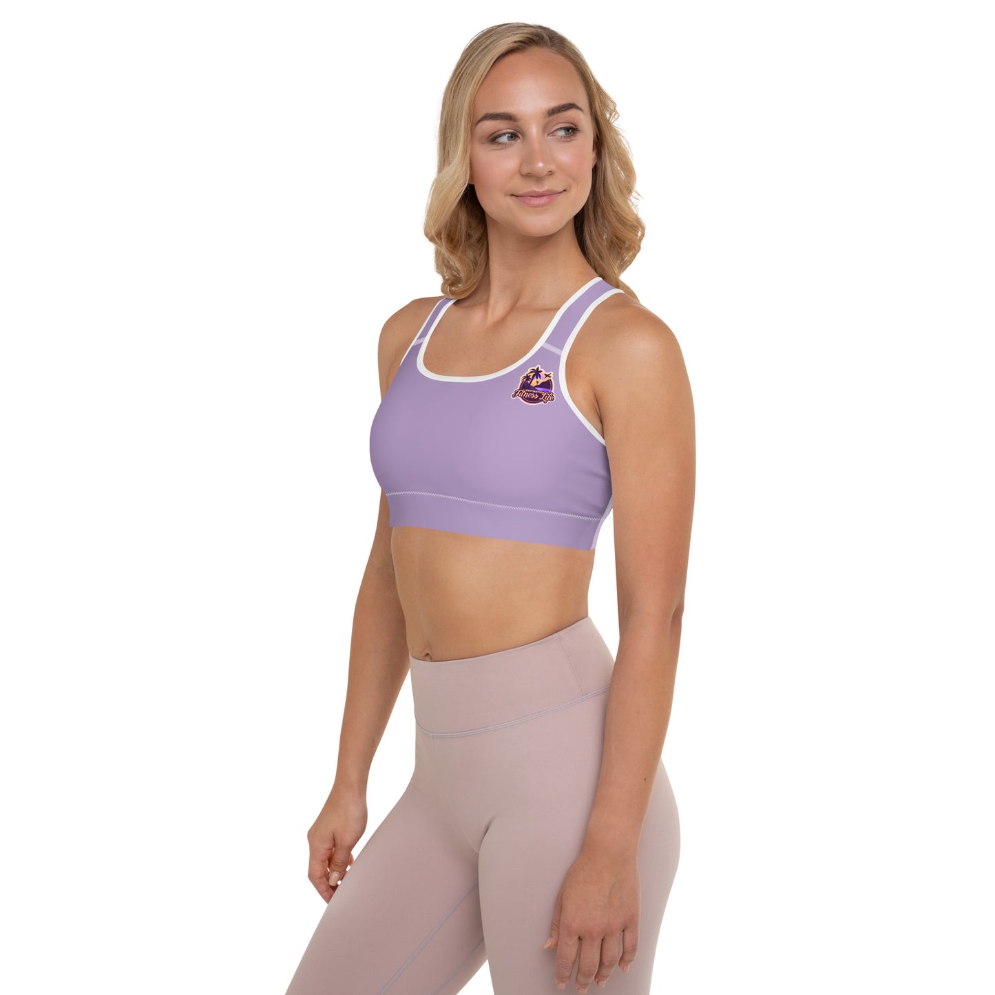 DFL Padded Sports Bra Light Purple