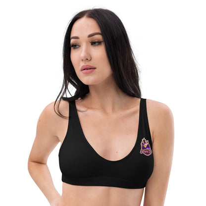 DFL Recycled padded bikini top Black